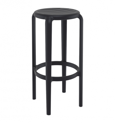 Tabouret en polypropylène noir