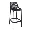 Photo : Tabouret perforé en polypropylène Noir