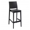 Tabouret de bar exterieur polypropylène noir