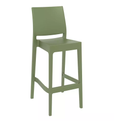Tabouret de bar exterieur polypropylène vert