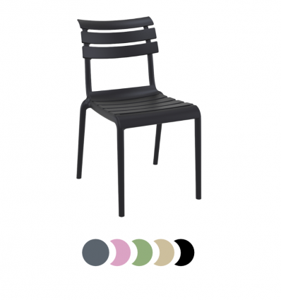 Chaise terrasse CHR hauteur standard et chaise haute