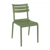 Chaise terrasse CHR hauteur standard vert