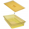 Bac gastro gn 1/1 100 mm en plastique haute température avec couvercle