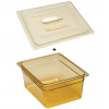 Bac gastro gn 1/2 150 mm en plastique haute température avec couvercle