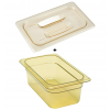 Bac gastro gn 1/4 100 mm en plastique haute température avec couvercle