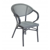 chaise terrasse bistrot parisien gris foncé