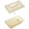 Bac gastro gn 1/4 65 mm en plastique haute température avec couvercle