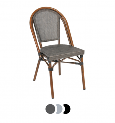 Dimensions de la chaise bistrot textilène