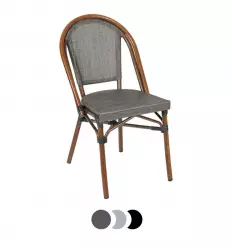 Dimensions de la chaise bistrot textilène