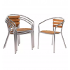 Fauteuil bistrot aluminium