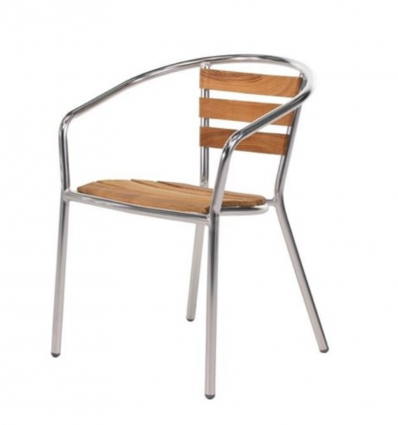 Fauteuil bistrot aluminium