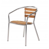 Fauteuil bistrot aluminium
