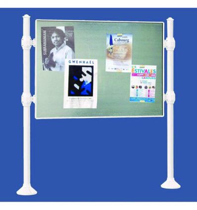 Panneau d'affichage libre gamme agora blanc format paysage 16 ou 24 A4