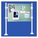 Photo : Panneau d'affichage extérieur libre Blanc pur RAL 9010 - Agora - 16 A4 - H 870 x l 1225 mm