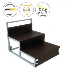 Escalier pour gradin amovible bois