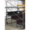 Photo : Garde-corps pour escalier de gradin bois 3 rangs