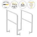 Photo : Garde-corps pour gradins en aluminium 3 rangs