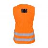 Harnais de sécurité avec gilet haute visibilité orange - dos
