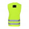 Harnais de sécurité avec gilet haute visibilité jaune - dos