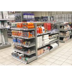 Tête gondole supermarché