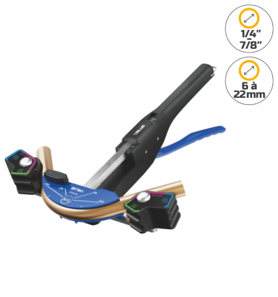 Cintreuse arbalète diamètres pouces et millimètres