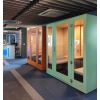 Cabine acoustique 2 personnes exemples coloris rose et menthe