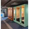Cabine acoustique 2 personnes exemples coloris rose et menthe