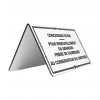Plaque de concession chevalet en aluminium