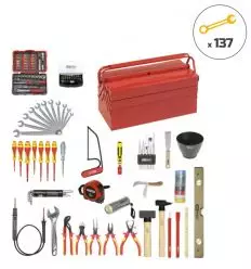 Caisse à outils électricien complète