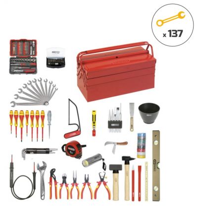 Caisse à outils électricien complète