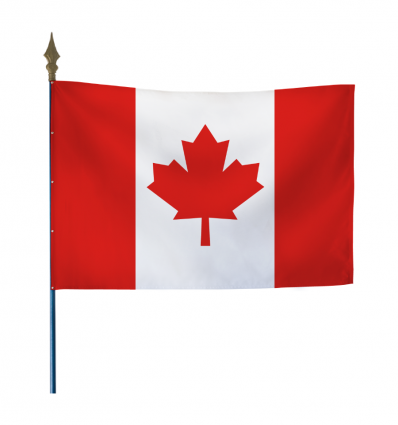 Drapeau Canada sur hampe