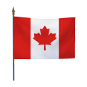 Photo : Drapeau Canada Maille 115 g - Drapeau sur hampe 20 x 30 cm
