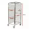 Échelle boulangerie 600 x 800 mm en inox