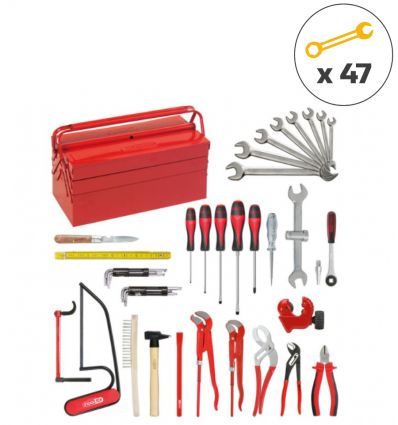 Caisse à outils plombier professionnel