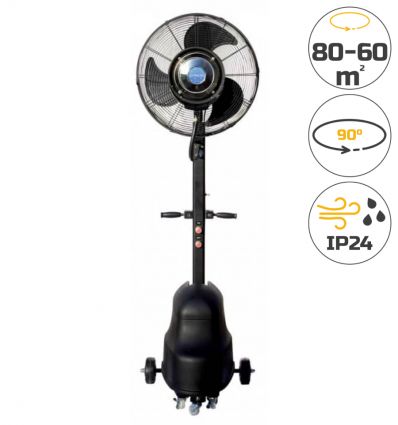 Ventilateur brumisateur extérieur professionnel oscillant