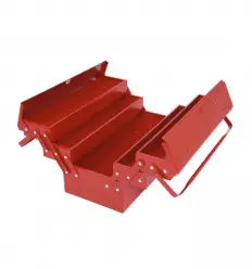 Boite à outils métallique vide