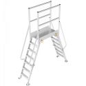 Photo : Saut de loup de chantier en tôle damier aluminium 0,65 m - 0,6 m
