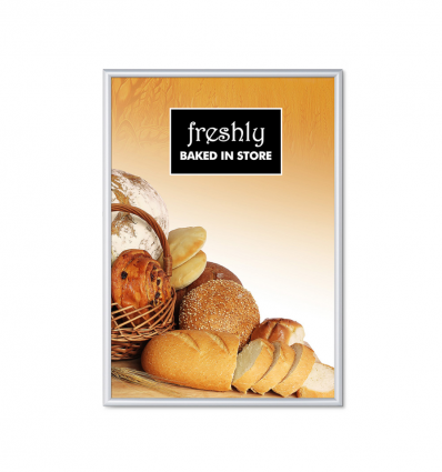 Cadre clic-clac B1 angle droit en argent