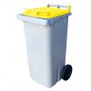 Conteneur 120 litres couvercle jaune