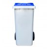 Conteneur 120 litres couvercle bleu de face