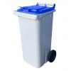 Conteneur 120 litres couvercle bleu