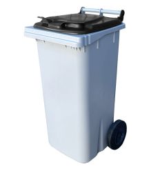 Conteneur 120 litres couvercle noir
