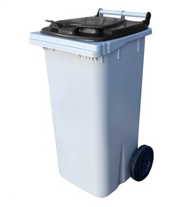 Conteneur 120 litres couvercle noir