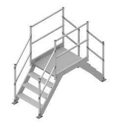 Saut de loup pour industrie en tôle damier aluminiulm