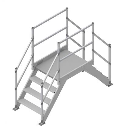 Saut de loup pour industrie en tôle damier aluminiulm