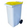 Conteneur Poubelle 240 litres avec couvercle jaune
