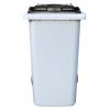 Conteneur Poubelle 240 litres avec couvercle noir de face