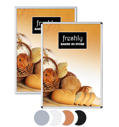 Cadre clic-clac B1 angle droit et coin arrondi