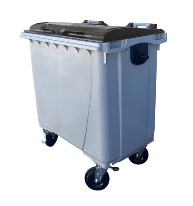 Conteneur Poubelle 770 litres couvercle noir