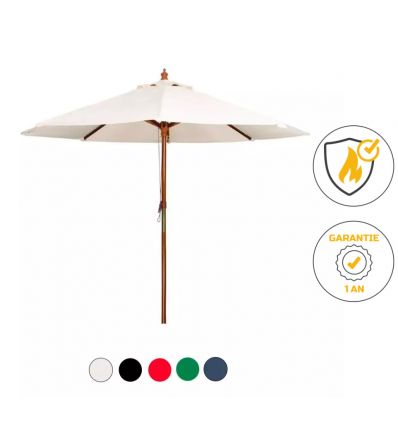 Parasol Rond professionnel vert 2,5 m